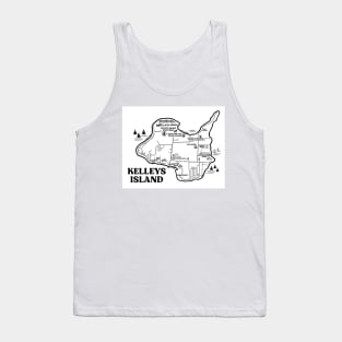 Kelleys Island Map Tank Top